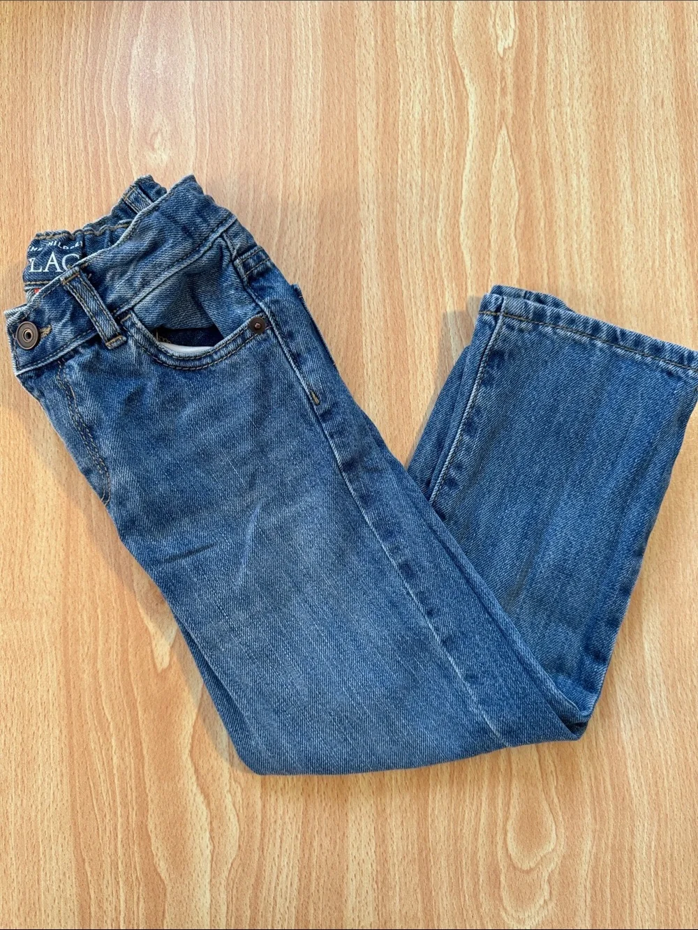 The Children’s Place Kids Blue Denim Jeans Bundle - Straight Leg 5T